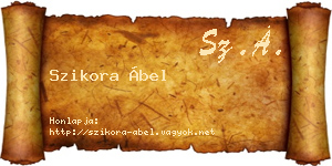 Szikora Ábel névjegykártya